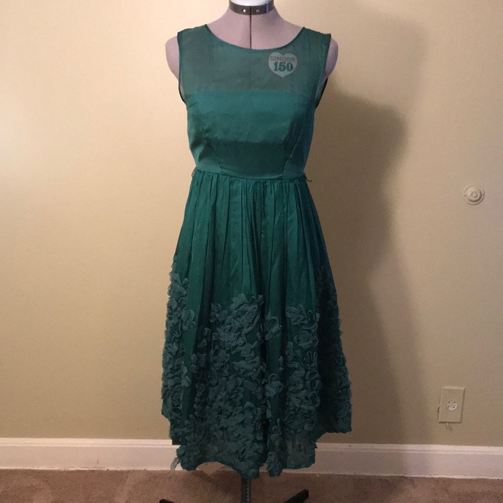 Emerald Green Anthropologie Dress